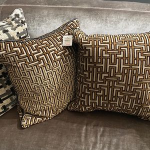 Mitchell Gold Bob William velvet pillows